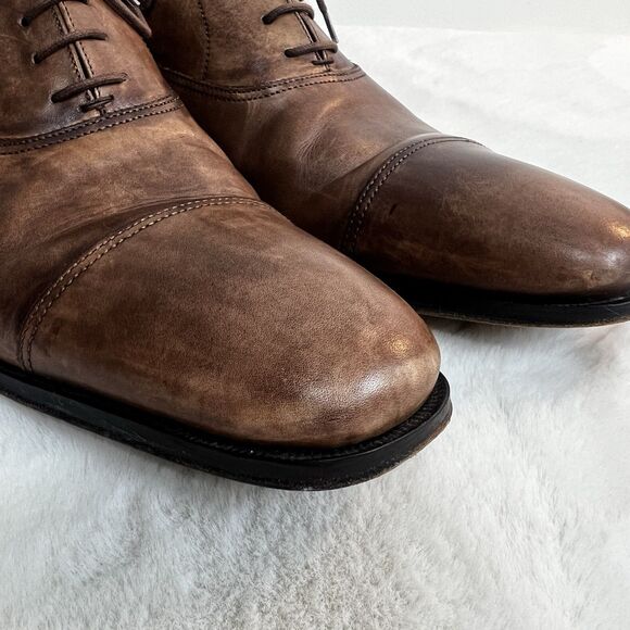 To Boot New York Adam Derrick Nico Brown Leather Oxford Shoes Men’s 12 Italy main image 4